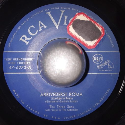 The Three Suns - Arrivedersi Roma / Cha Cha Joe (7") (Very Good Plus (VG+))