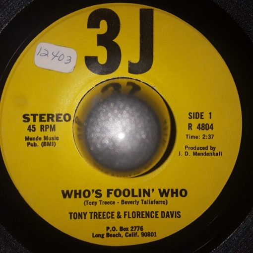 Tony Treece & Florence Davis (4) - Who's Foolin' Who (7", Single, Rai) (Very Good Plus (VG+))