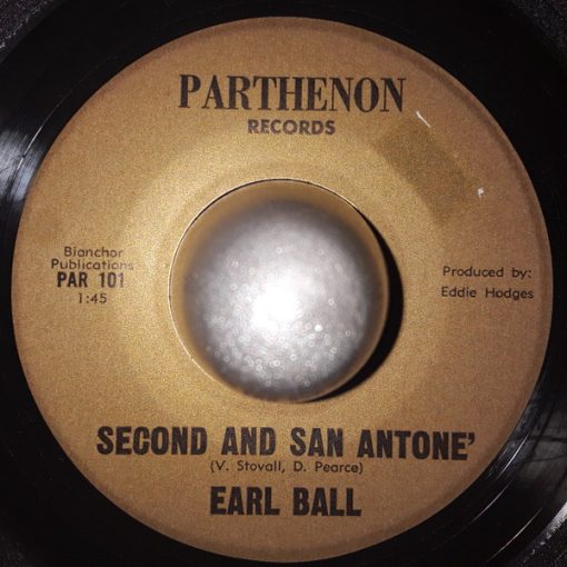 Earl Ball - Second And San Antone' (7", Single) (Very Good (VG))