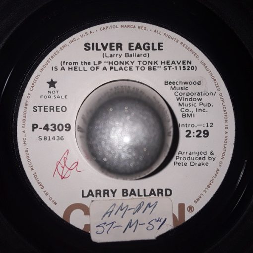 Larry Ballard - Silver Eagle (7", Promo) (Very Good Plus (VG+))