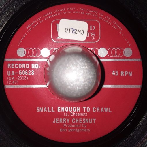 Jerry Chesnut - Small Enough To Crawl (7") (Very Good Plus (VG+))