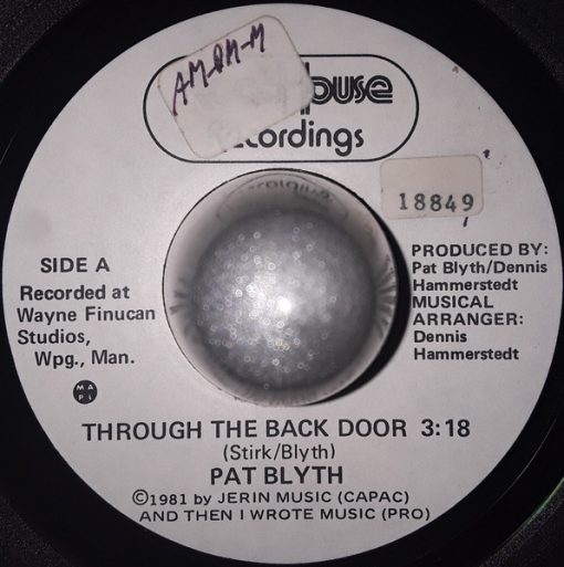 Pat Blyth - Through The Back Door (7", Single) (Very Good Plus (VG+))