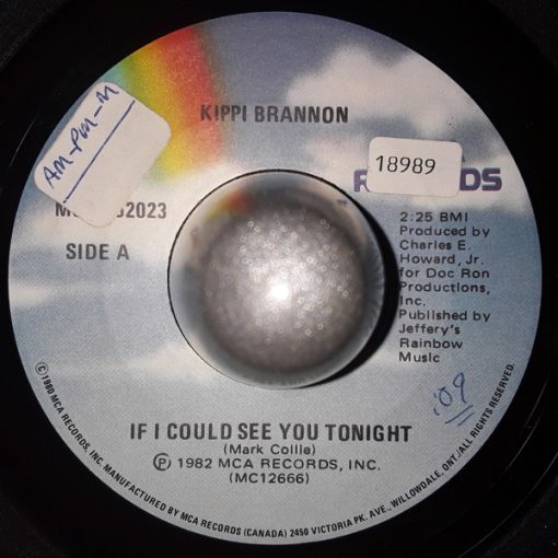 Kippi Brannon - If I Could See You Tonight (7") (Very Good Plus (VG+))