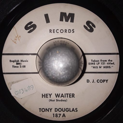 Tony Douglas (3) - Hey Waiter / Your Love For Me Is Losing Light (7", Promo) (Very Good Plus (VG+))