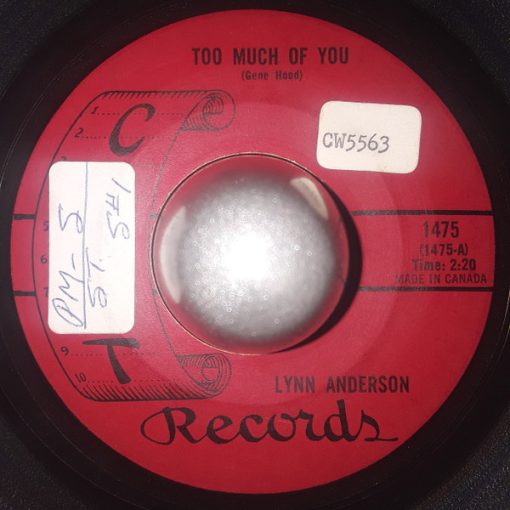 Lynn Anderson - Too Much Of You / If This Is Love (7", Single) (Very Good Plus (VG+))