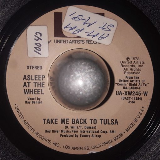 Asleep At The Wheel - Take Me Back To Tulsa (7", Single) (Very Good Plus (VG+))