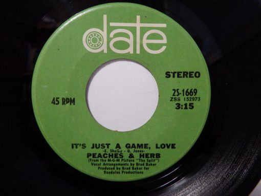 Peaches & Herb - It's Just A Game, Love / Satisfy My Hunger (7", Single) (Near Mint (NM or M-))