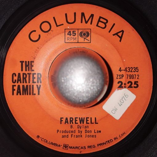 The Carter Family - Farewell / You Win Again (7") (Very Good (VG))