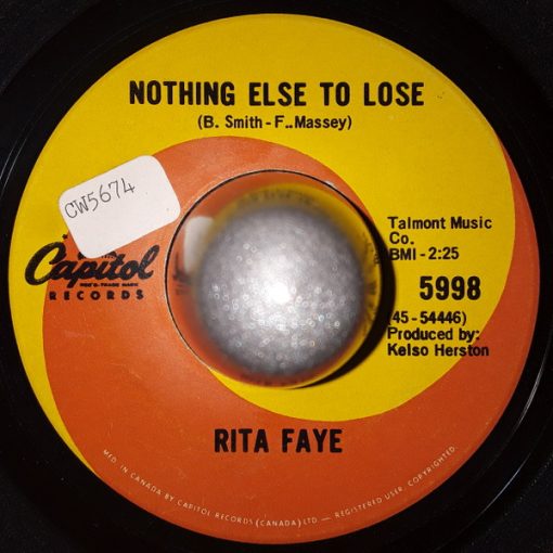 Rita Faye Wilson - Nothing Else To Lose (7") (Very Good Plus (VG+))