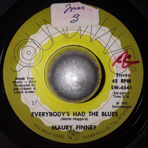 Maury Finney - Everybody's Had The Blues (7") (Very Good Plus (VG+))