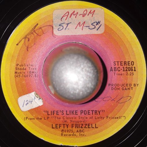 Lefty Frizzell - Life's Like Poetry (7", Single) (Very Good Plus (VG+))