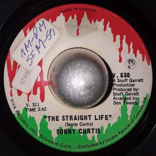 Sonny Curtis - The Straight Life (7") (Very Good (VG))