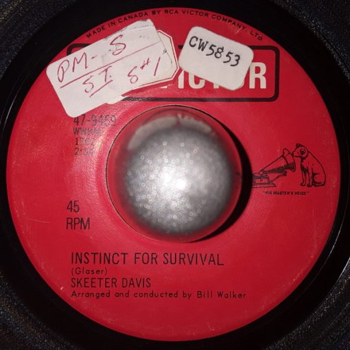 Skeeter Davis - Instinct For Survival / How In The World (7", Single) (Very Good (VG))