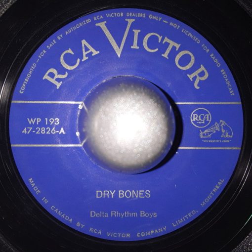 The Delta Rhythm Boys - Dry Bones / September Song (7", Single) (Very Good Plus (VG+))