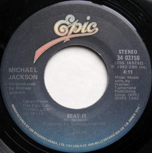 Michael Jackson - Beat It (7", Single) (Near Mint (NM or M-))