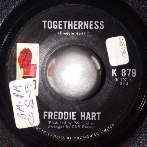 Freddie Hart - Togetherness (7", Single) (Very Good (VG))