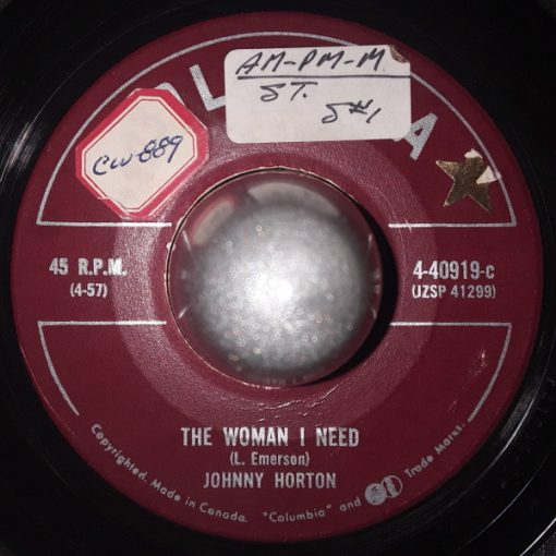 Johnny Horton - The Woman I Need / She Knows Why (7", Single) (Very Good Plus (VG+))