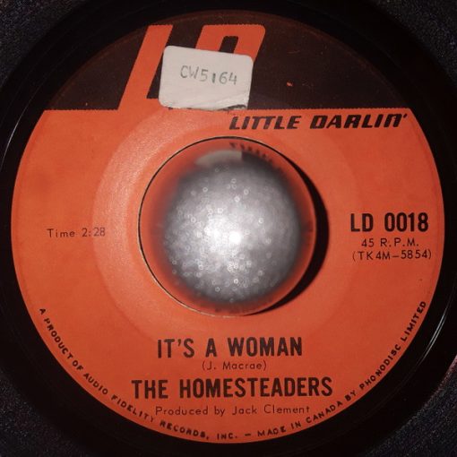 The Homesteaders - It’s A Woman (7") (Very Good (VG))