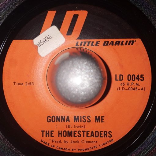 The Homesteaders - Gonna Miss Me (7", Single) (Very Good (VG))