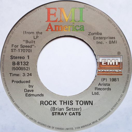 Stray Cats - Rock This Town (7", Single) (Near Mint (NM or M-))