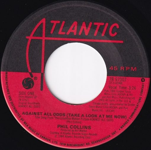 Phil Collins / Larry Carlton And Michel Colombier - Against All Odds (Take A Look At Me Now) (7", Single) (Near Mint (NM or M-))