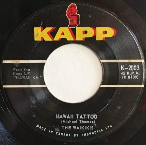 The Waikiki's - Hawaii Tattoo (7", Single) (Very Good Plus (VG+))