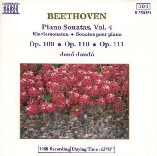 Ludwig van Beethoven, Jenö Jandó - Piano Sonatas, Vol. 4 (CD) (Near Mint (NM or M-))