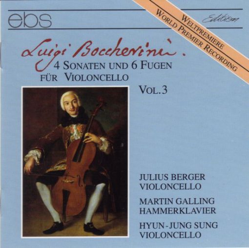 Luigi Boccherini, Julius Berger, Martin Galling, Hyun-Jung Sung - 4 Sonaten Und 6 Fugen Für Violoncello Vol.3 (CD, Album) (Near Mint (NM or M-))