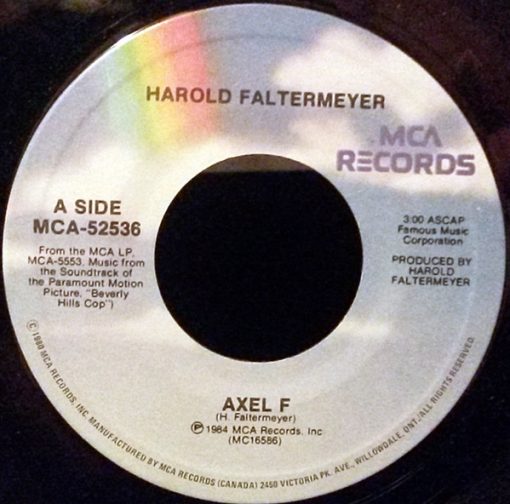 Harold Faltermeyer - Axel F (7", Single) (Near Mint (NM or M-))