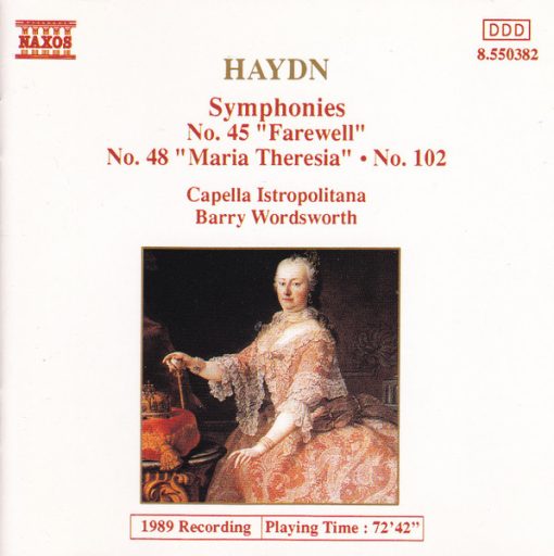 Joseph Haydn - Capella Istropolitana, Barry Wordsworth - Symphonies No. 45 "Farewell" • No. 48 "Maria Theresia" • No. 102 (CD, Album, Pil) (Near Mint (NM or M-))