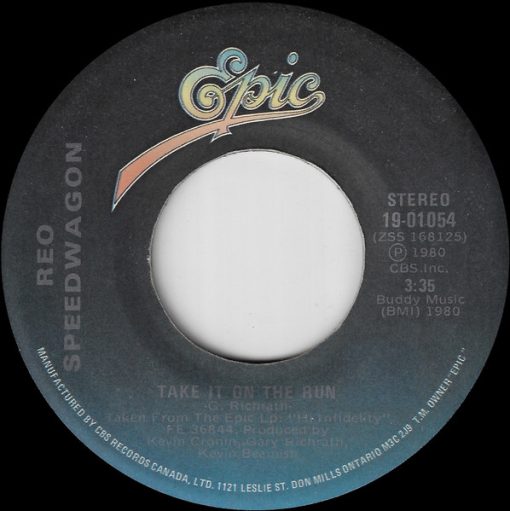 REO Speedwagon - Take It On The Run (7", Single) (Near Mint (NM or M-))