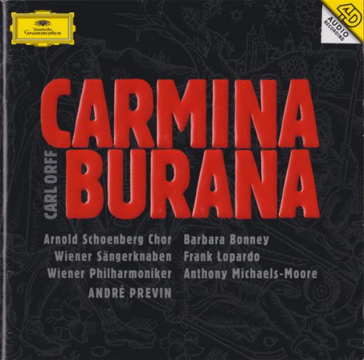 Carl Orff, Arnold Schoenberg Chor, Die Wiener Sängerknaben, Wiener Philharmoniker, André Previn, Barbara Bonney, Frank Lopardo, Anthony Michaels-Moore - Carmina Burana (CD, Album) (Near Mint (NM or M-))