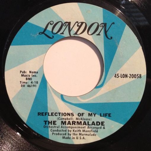 The Marmalade - Reflections Of My Life / Rollin' My Thing (7", Styrene, Pit) (Very Good Plus (VG+))