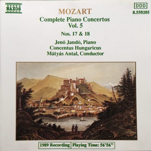 Wolfgang Amadeus Mozart, Jenö Jandó, Concentus Hungaricus, Mátyás Antal - Complete Piano Concertos Vol. 5 - Nos. 17 And 18 (CD, Album) (Near Mint (NM or M-))