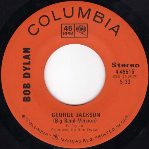 Bob Dylan - George Jackson (7", Single) (Near Mint (NM or M-))