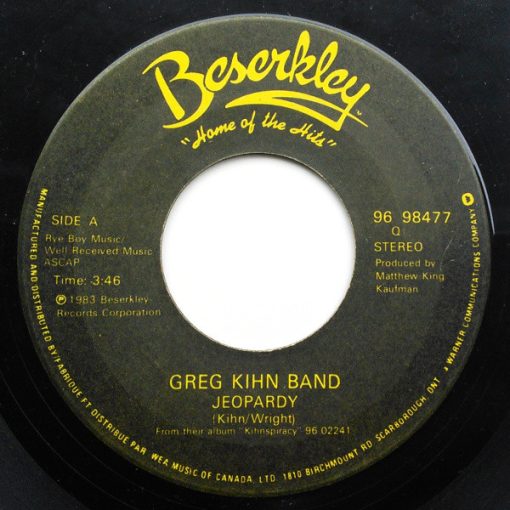 Greg Kihn Band - Jeopardy (7", Single) (Near Mint (NM or M-))