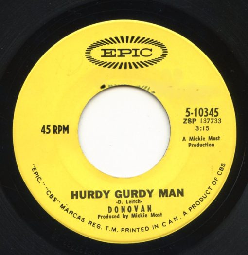 Donovan - Hurdy Gurdy Man (7", Single, Big) (Near Mint (NM or M-))