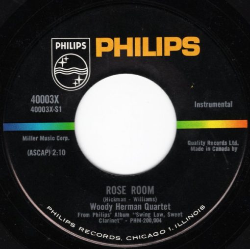 Woody Herman Quartet - Rose Room (7") (Near Mint (NM or M-))