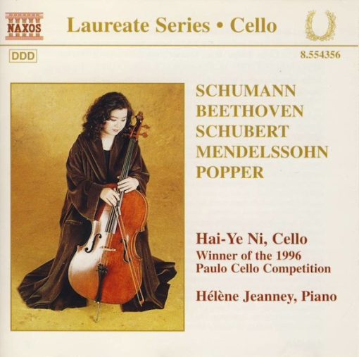 Robert Schumann, Ludwig van Beethoven, Franz Schubert, Felix Mendelssohn-Bartholdy, David Popper - Hai-Ye Ni, Hélène Jeanney - Cello Recital (CD, Album) (Near Mint (NM or M-))