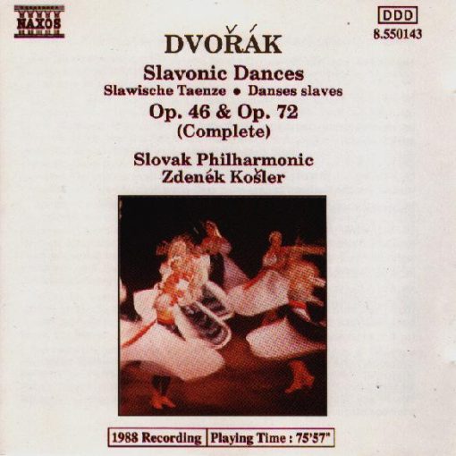 Antonín Dvořák, Slovak Philharmonic Orchestra / Zdeněk Košler - Slavonic Dances Op. 46 & Op. 72 (Complete) (CD, Album) (Near Mint (NM or M-))