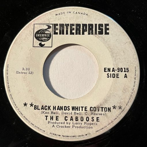 The Caboose - Black Hands White Cotton / In My Hour Of Need (7", Single) (Near Mint (NM or M-))