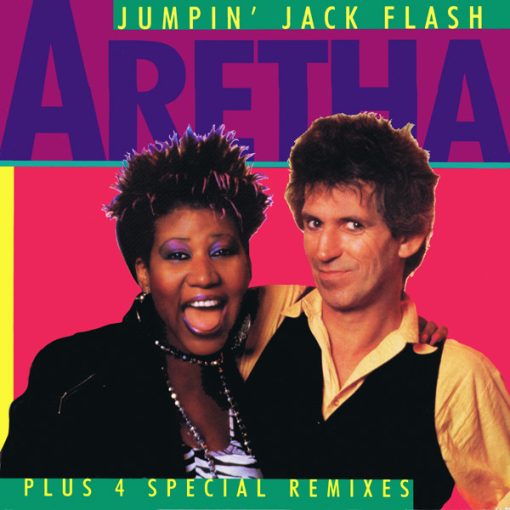 Aretha Franklin - Jumpin' Jack Flash (12", Maxi) (Mint (M))