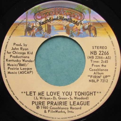 Pure Prairie League - Let Me Love You Tonight (7", Single) (Near Mint (NM or M-))