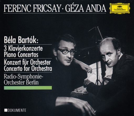 Béla Bartók - Ferenc Fricsay, Géza Anda, Radio-Symphonie-Orchester Berlin - 3 Klavierkonzerte = Piano Concertos - Konzert Für Orchester = Concerto For Orchestra (2xCD, Album, Comp, Mono) (Near Mint (NM or M-))