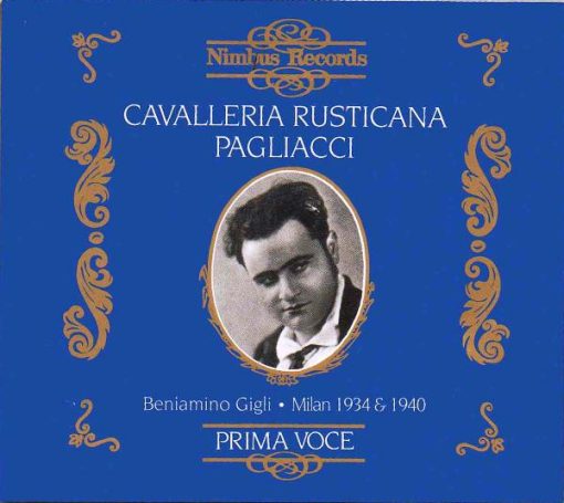 Beniamino Gigli - Cavalleria Rusticana, Pagliacci (2xCD, Comp, Amb) (Near Mint (NM or M-))