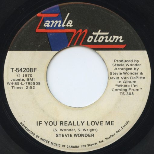 Stevie Wonder - If You Really Love Me / Think Of Me As Your Soldier (7") (Near Mint (NM or M-))