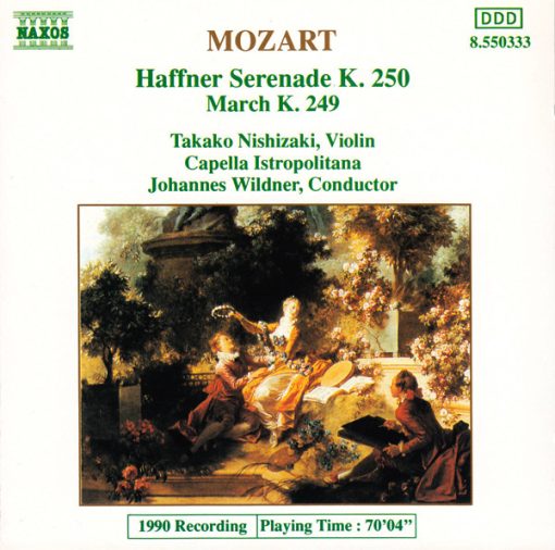 Wolfgang Amadeus Mozart, Takako Nishizaki, Capella Istropolitana, Johannes Wildner - Haffner Serenade K. 250 / March K. 249 (CD) (Near Mint (NM or M-))