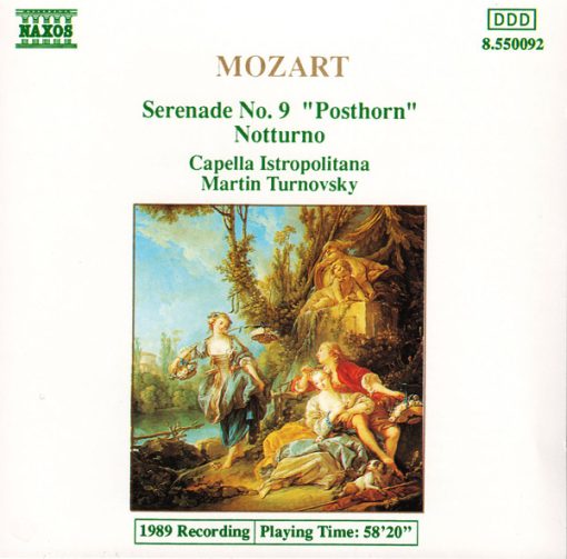 Wolfgang Amadeus Mozart, Capella Istropolitana, Martin Turnovský - Serenade No. 9 "Posthorn" / Notturno (CD, Album) (Near Mint (NM or M-))