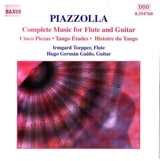 Astor Piazzolla - Irmgard Toepper, Hugo Germán Gaido - Complete Music For Flute And Guitar (CD) (Mint (M))