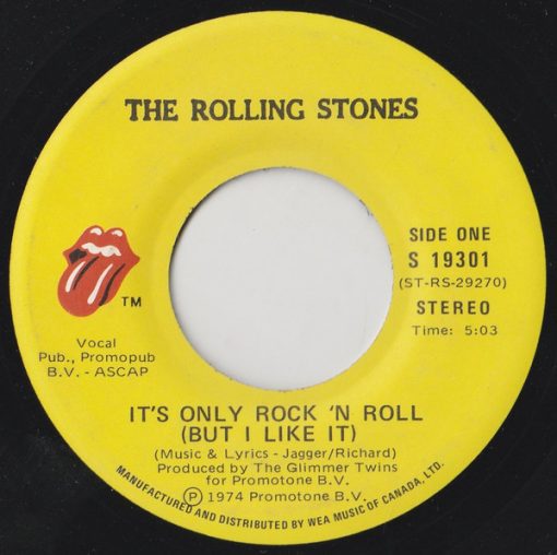 The Rolling Stones - It's Only Rock 'N Roll (But I Like It) (7", Single, Eng) (Near Mint (NM or M-))